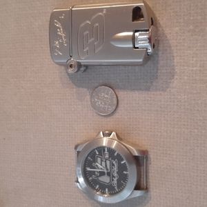 Dale Earnhardt Bundle Action Watch 2003 And Licensed NASCAR Lighter